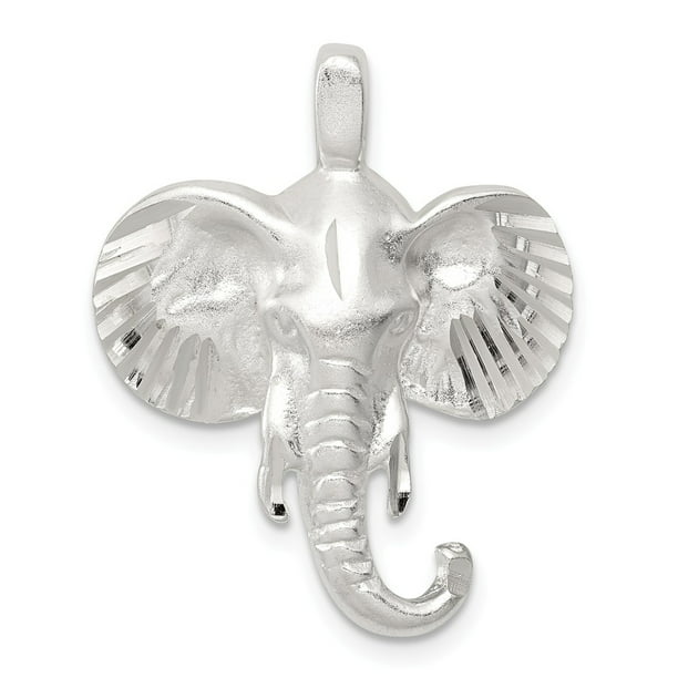 FB Jewels Solid 925 Sterling Silver Elephant Charm 